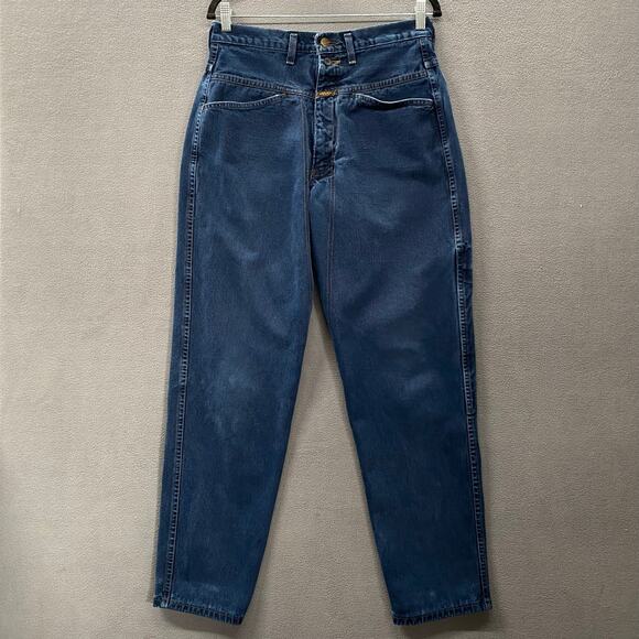 Vtg 80s 90s Marithe Francois Girbaud High Rise Mom Jean 30 Retro Western Boho - Picture 1 of 16